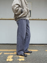SimplyComplicated BF GARMENT DYED SELVEDGE JEAN ボーイブレンドガーメントダイセルヴィッチジーンズ 通販 パープル 着用画像