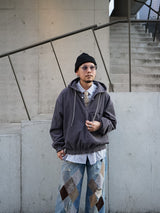 TOZAOU トザオウ "Corduroy Smock" コーデュロイスモック C-gray. 通販 着用イメージ
