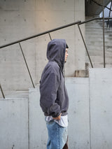 TOZAOU トザオウ "Corduroy Smock" コーデュロイスモック C-gray. 通販 着用イメージ