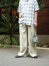 TOZAOU 通販 Hollow Wide Trousers イエロー ワイドトラウザーズ 着用イメージ