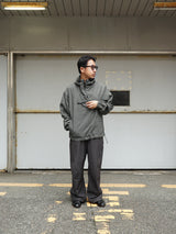 YDOT TEXNIC ANORAK JACKET ワイドット テックスニックアノラックジャケット 通販 ブラック 着用イメージ