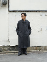 YDOT POINT COAT ワイドット ポイントコート 通販 チャコール 着用イメージ