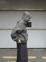 YDOT TEXNIC ANORAK JACKET ワイドット テックスニックアノラックジャケット 通販 ブラック 着用イメージ