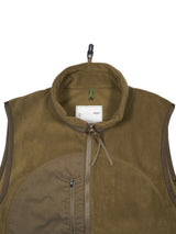 YDOT ワイドット "TECH FLEECE CIRCLE ANORAK VEST" テックフリースサイクルアノラックベスト MOSS BROWN 通販