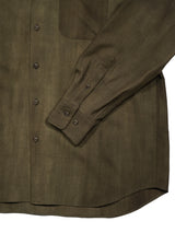 YOKO SAKAMOTO ヨーコサカモト REGULAR COLLAR SHIRT レギュラーカラーシャツ 通販 オリーブベージュ