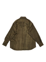 YOKO SAKAMOTO ヨーコサカモト REGULAR COLLAR SHIRT レギュラーカラーシャツ 通販 オリーブベージュ