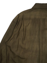 YOKO SAKAMOTO ヨーコサカモト REGULAR COLLAR SHIRT レギュラーカラーシャツ 通販 オリーブベージュ