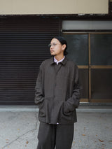 YOKO SAKAMOTO ヨーコサカモト"WORK SHIRT" ワークシャツ OLIVE  通販 着用イメージ