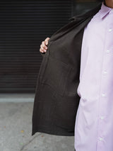 YOKO SAKAMOTO ヨーコサカモト"WORK SHIRT" ワークシャツ OLIVE  通販 着用イメージ