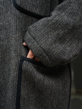 YOKO SAKAMOTO  ヨーコサカモト"BC WORK JACKET"ビーチクロスワークジャケット CHARCOAL GRAY 通販 着用イメージ