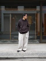 YOKO SAKAMOTO HOODIE ヨーコサカモト フーディー 通販 ブラウン 着用イメージ