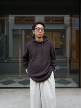YOKO SAKAMOTO HOODIE ヨーコサカモト フーディー 通販 ブラウン 着用イメージ