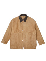 beta post ベータポスト 
goat suède relax leather jacket 
camel
通販