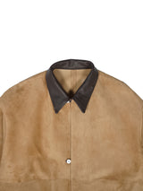 beta post ベータポスト 
goat suède relax leather jacket 
camel
通販