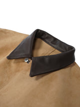 beta post ベータポスト 
goat suède relax leather jacket 
camel
通販