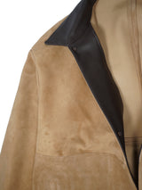beta post ベータポスト 
goat suède relax leather jacket 
camel
通販