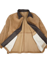 beta post ベータポスト 
goat suède relax leather jacket 
camel
通販