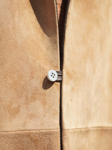 beta post ベータポスト 
goat suède relax leather jacket 
camel
通販
着用イメージ