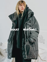 INNAT "PADDED TACTICAL FIELD COAT (INNAT x WILD THINGS)" インアット ワイワイルドシングス パデッドタクティカルフィールドコート 通販 ブラック 着用イメージ LOOK