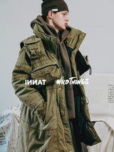 INNAT "PADDED TACTICAL FIELD COAT (INNAT x WILD THINGS)" インアット ワイワイルドシングス パデッドタクティカルフィールドコート 通販 コヨーテ 着用イメージ LOOK