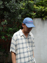 SimplyComplicated 通販 REVERSED LOGO 6 PANEL CAP ブルー キャップ