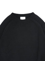 superNova. スーパーノヴァ "Whole Garment Crew - Wool / Cashmere / Silk" ホールガーメントクルーネック ウールカシミヤシルク 通販 ブラック