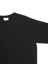 superNova. スーパーノヴァ "Whole Garment Crew - Wool / Cashmere / Silk" ホールガーメントクルーネック ウールカシミヤシルク 通販 ブラック