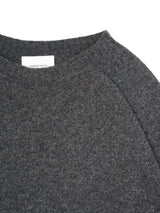 superNova. スーパーノヴァ "Whole Garment Crew - Wool / Cashmere / Silk" ホールガーメントクルーネック ウールカシミヤシルク 通販 チャコール