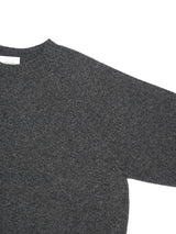 superNova. スーパーノヴァ "Whole Garment Crew - Wool / Cashmere / Silk" ホールガーメントクルーネック ウールカシミヤシルク 通販 チャコール