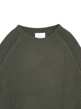 superNova. スーパーノヴァ "Whole Garment Crew - Wool / Cashmere / Silk" ホールガーメントクルーネック ウールカシミヤシルク 通販 オリーブ