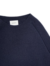 superNova. スーパーノヴァ "Whole Garment Crew - Wool / Cashmere / Silk" ホールガーメントクルーネック ウールカシミヤシルク 通販 ネイビー
