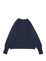 superNova. スーパーノヴァ "Whole Garment Crew - Wool / Cashmere / Silk" ホールガーメントクルーネック ウールカシミヤシルク 通販 ネイビー