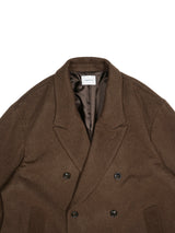 superNova. スーパーノヴァ Melton Double-Breasted Peak Lapel Overcoat メルトンダブルブレステッドピークドラペルオーバーコート 通販 ブラウン