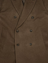 superNova. スーパーノヴァ Melton Double-Breasted Peak Lapel Overcoat メルトンダブルブレステッドピークドラペルオーバーコート 通販 ブラウン
