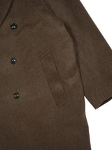superNova. スーパーノヴァ Melton Double-Breasted Peak Lapel Overcoat メルトンダブルブレステッドピークドラペルオーバーコート 通販 ブラウン