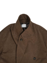 superNova. スーパーノヴァ Melton Double-Breasted Peak Lapel Overcoat メルトンダブルブレステッドピークドラペルオーバーコート 通販 ブラウン