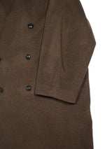superNova. スーパーノヴァ Melton Double-Breasted Peak Lapel Overcoat メルトンダブルブレステッドピークドラペルオーバーコート 通販 ブラウン