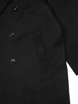 superNova. スーパーノヴァ Melton Double-Breasted Peak Lapel Overcoat メルトンダブルブレステッドピークドラペルオーバーコート 通販 ブラック