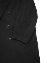 superNova. スーパーノヴァ Melton Double-Breasted Peak Lapel Overcoat メルトンダブルブレステッドピークドラペルオーバーコート 通販 ブラック