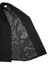 superNova. スーパーノヴァ Melton Double-Breasted Peak Lapel Overcoat メルトンダブルブレステッドピークドラペルオーバーコート 通販 ブラック