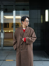 superNova. スーパーノヴァ Melton Double-Breasted Peak Lapel Overcoat メルトンダブルブレステッドピークドラペルオーバーコート 通販 ブラウン