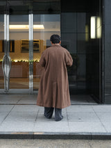 superNova. スーパーノヴァ Melton Double-Breasted Peak Lapel Overcoat メルトンダブルブレステッドピークドラペルオーバーコート 通販 ブラウン