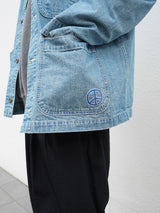 superNova.通販 Embroidered coverall jacket  9.5oz denim インディゴ デニムジャケット