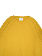 superNova. スーパーノヴァ Whole Garment V-Neck – Super Fine Merino ホールガーメントVネックスーパーファインメリノ 通販 マスタード