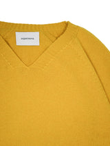 superNova. スーパーノヴァ Whole Garment V-Neck – Super Fine Merino ホールガーメントVネックスーパーファインメリノ 通販 マスタード