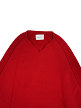 superNova. スーパーノヴァ Whole Garment V-Neck – Super Fine Merino ホールガーメントVネックスーパーファインメリノ 通販 レッド