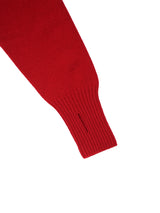 superNova. スーパーノヴァ Whole Garment V-Neck – Super Fine Merino ホールガーメントVネックスーパーファインメリノ 通販 レッド