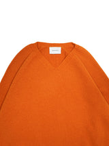 superNova. スーパーノヴァ Whole Garment V-Neck – Super Fine Merino ホールガーメントVネックスーパーファインメリノ 通販 オレンジ