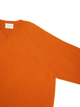 superNova. スーパーノヴァ Whole Garment V-Neck – Super Fine Merino ホールガーメントVネックスーパーファインメリノ 通販 オレンジ
