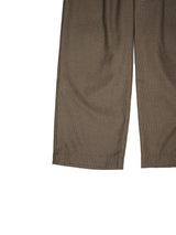 superNova. Wide Gun Club Check Utility Trousers ワイドガンクラブチェックユーティリティートラウザーズ 通販 ブラウン 着用イメージ